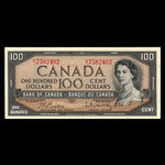 Canada, Bank of Canada, 100 dollars : 1954