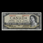 Canada, Bank of Canada, 20 dollars <br /> 1954