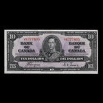 Canada, Bank of Canada, 10 dollars <br /> January 2, 1937