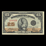 Canada, Dominion of Canada, 25 cents <br /> July 2, 1923