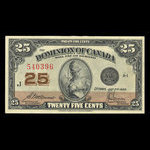 Canada, Dominion of Canada, 25 cents : July 2, 1923