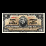 Canada, Bank of Canada, 100 dollars : January 2, 1937