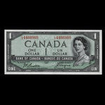 Canada, Bank of Canada, 1 dollar : 1954