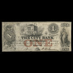 Canada, City Bank (Montreal), 1 dollar : May 2, 1851