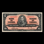 Canada, Bank of Canada, 2 dollars : January 2, 1937