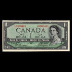 Canada, Bank of Canada, 1 dollar <br /> 1954