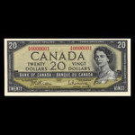 Canada, Bank of Canada, 20 dollars <br /> 1954