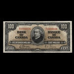 Canada, Bank of Canada, 100 dollars : January 2, 1937