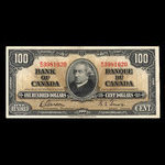 Canada, Bank of Canada, 100 dollars : January 2, 1937