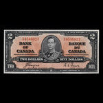 Canada, Bank of Canada, 2 dollars <br /> January 2, 1937