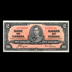 Canada, Bank of Canada, 2 dollars <br /> January 2, 1937