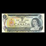 Canada, Bank of Canada, 1 dollar : 1973