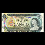 Canada, Bank of Canada, 1 dollar : 1973