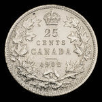 Canada, Edward VII, 25 cents : 1902