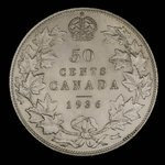 Canada, George V, 50 cents : 1936