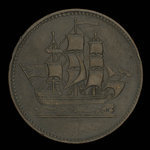 Canada, unknown, 1/2 penny : 1835