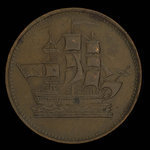 Canada, unknown, 1/2 penny : 1835