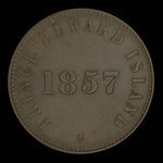 Canada, George Davies, 1/2 penny : 1857