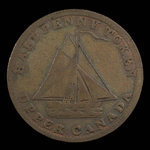 Canada, unknown, 1/2 penny : 1823