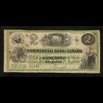 Canada, Commercial Bank of Canada, 2 dollars : January 2, 1860