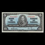 Canada, Bank of Canada, 5 dollars <br /> January 2, 1937