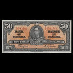 Canada, Bank of Canada, 50 dollars <br /> January 2, 1937