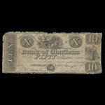 Canada, Colonial Bank of Chatham, 10 dollars : January 4, 1837