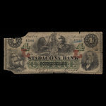 Canada, Stadacona Bank, 4 dollars : April 2, 1874