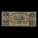 Canada, Union Bank of Lower Canada, 1 dollar : March 1, 1866