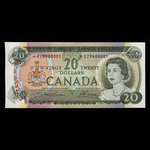 Canada, Bank of Canada, 20 dollars <br /> 1969