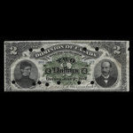 Canada, Dominion of Canada, 2 dollars : July 2, 1887