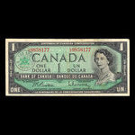 Canada, Bank of Canada, 1 dollar : 1967