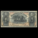 Canada, Dominion of Canada, 1 dollar <br /> March 31, 1898