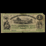 Canada, Commercial Bank of Canada, 1 dollar : January 2, 1860