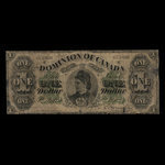 Canada, Dominion of Canada, 1 dollar <br /> June 1, 1878