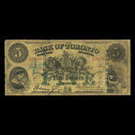 Canada, Bank of Toronto (The), 5 dollars : July 1, 1890