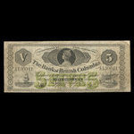 Canada, Bank of British Columbia, 5 dollars : June 1, 1879