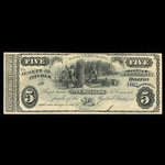 Canada, Jewett & Pitcher, 5 dollars : December 1, 1873