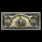 Barbados, Royal Bank of Canada, 20 dollars : January 2, 1909