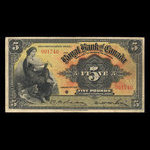 Jamaica, Royal Bank of Canada, 5 pounds : January 3, 1938