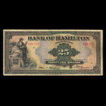 Canada, Bank of Hamilton, 25 dollars : March 1, 1922