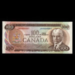 Canada, Bank of Canada, 100 dollars : 1975