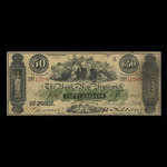 Canada, Bank of New Brunswick, 50 dollars : November 1, 1860