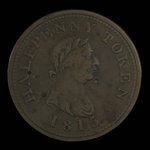 Canada, unknown, 1/2 penny : 1815