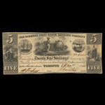 Canada, Farmer's Joint Stock Banking Co., 5 dollars : November 1, 1835