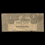 Canada, Gore Bank, 1 dollar : November 1, 1849