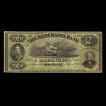 Canada, Merchants Bank (The), 2 dollars : June 1, 1864