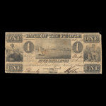 Canada, Bank of the People, 1 dollar : December 12, 1836