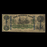 Canada, Quebec Bank, 1 dollar : January 2, 1863