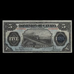 Canada, Dominion of Canada, 5 dollars <br /> May 1, 1912